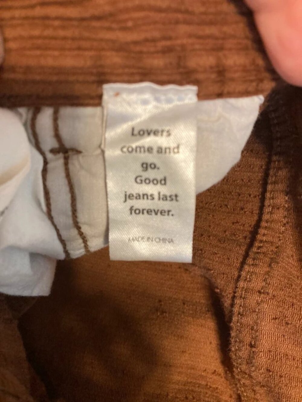 Pacsun Brown Corduroy Baggy Carpenter Pants Y2K, Grunge - Picture 7 of 7